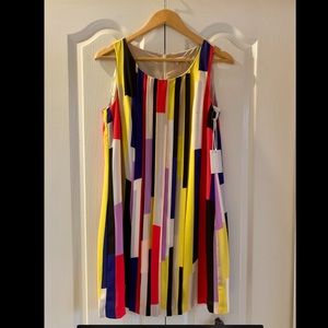 1. State colorful sleeveless dress